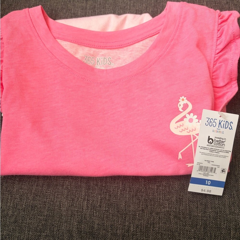 365 Kids Pink Flamingo Short Sleeve Tee